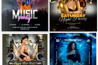 design nightclub,dj , party event ,business, ,flyer design