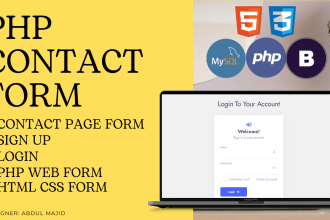 create PHP contact forms with mysql database