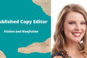 edit fiction or non fiction manuscript as a published author