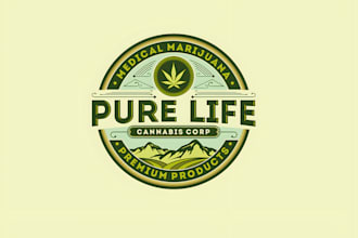 design modern cannabis, marijuana, hemp, weed, and dispensary logo