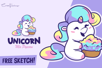 design kids logo or cute animal cartoon mascot for business