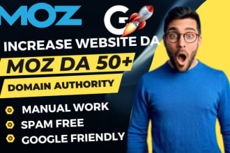 increase da moz da moz domain authority 55 plus backlinks
