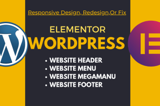fix wordpress errors and do mega menus with elementor pro