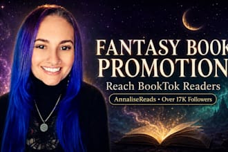 promote your paranormal or fantasy book on my booktok tiktok