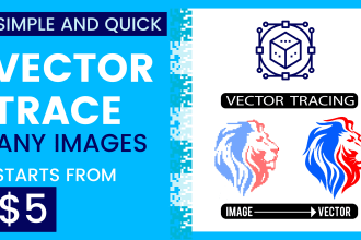 vector trace redraw logo or images