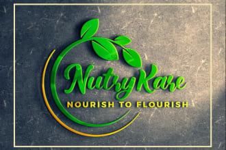 do professional modern nature logo design