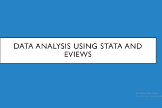 do data analysis using stata and eviews