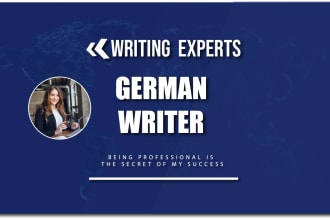 be your german content writer