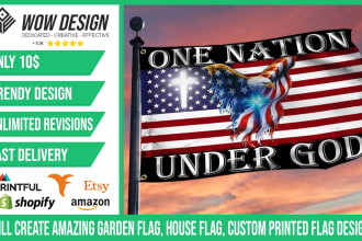 create amazing garden flag, house flag, custom printed flag designs