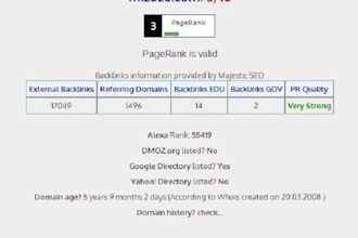 write and post on website PR3 with DA38