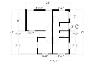 draw 2d floor plans