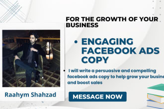 write a professional ads copy for your facebook ads