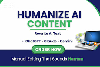 humanize ai content, edit and rewrite ai generated text