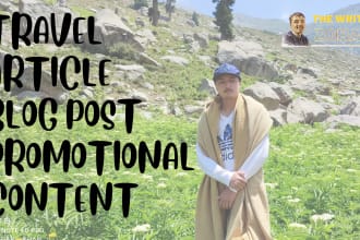 write interesting travel articles for websites and magazines