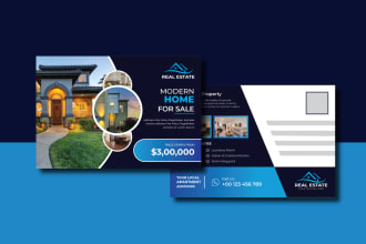 design postcard, billboard, rollup, web banner, yard sign