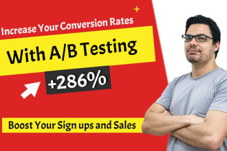 conversion rate optimization a b testing landing page