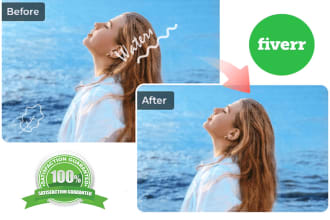 remove images color and watermark placement