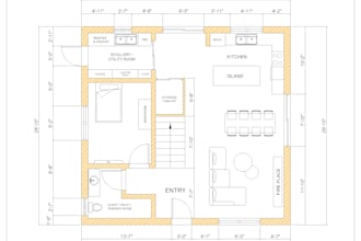 design 2d floor plan in autocad