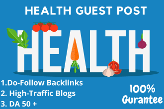 do health guest post on high traffic health blogs
