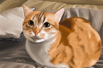 draw digital portraits, landscapes and animals