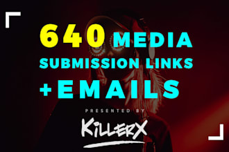 send you contact emails of 640 music news media