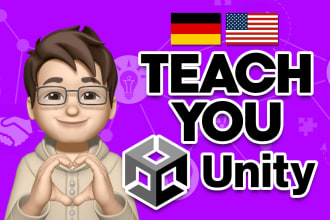 teach you unity and game development