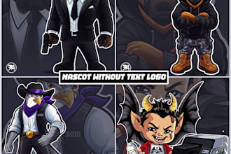 draw any animal, human or object as a cartoon, mascot