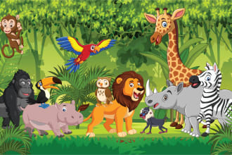 illustrate kids story book illustrations and cover pages