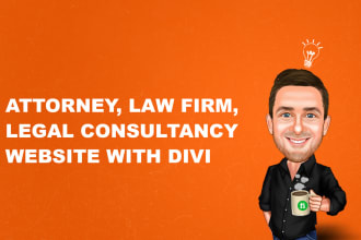 design attorney, law firm website with divi