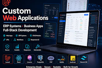 build custom laravel web applications