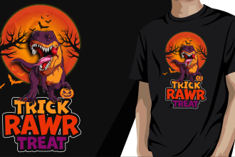 do halloween and dinosaur tshirt