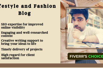 write engaging lifestyle fashion and beauty blog or articles