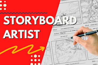 Hot Deals!  be your professional storyboard artist