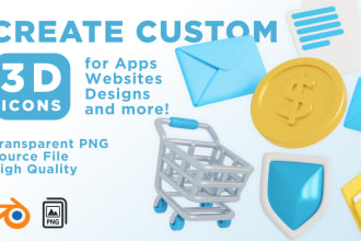 create professional 3d icons for your apps and websites