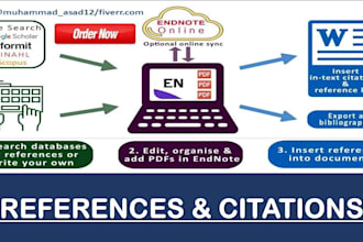 find and manage references in endnote in endnote