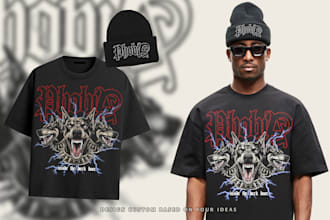 design amazing streetwear tshirt and merch