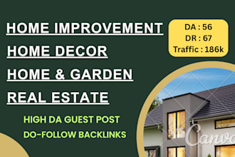 do home improvement guest post on high da and traffic blogs