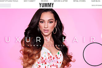 design hair extension logo hair extension website hair shopify