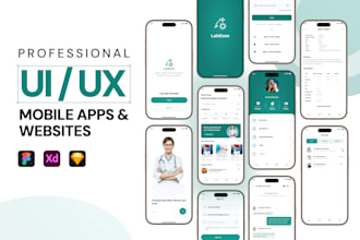 do UI UX design, figma app design, website UI design