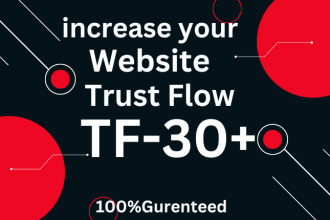 increase majestic trust flow tf 31 authority backlinks