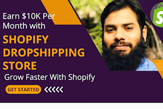 create a shopify dropshipping store or website