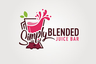 design an awesome juice bar logo