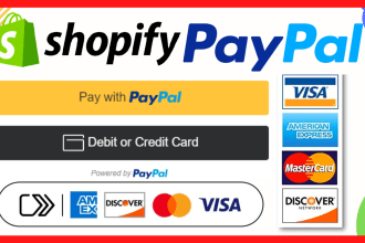 paypal payment gateway credit card smart button in shopify store