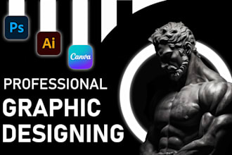 do photoshop editing, graphic design and adobe illustrator logo design