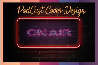 design a unique podcast logo and cover art design