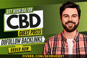provide white hat seo service with high quality dofollow cbd backlinks