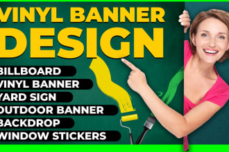 design vinyl banner, poster