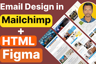 mailchimp email template design and mailchimp newsletter design