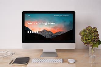 design your coming soon page professionally