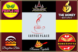 design stunning food cafe and restaurant logo